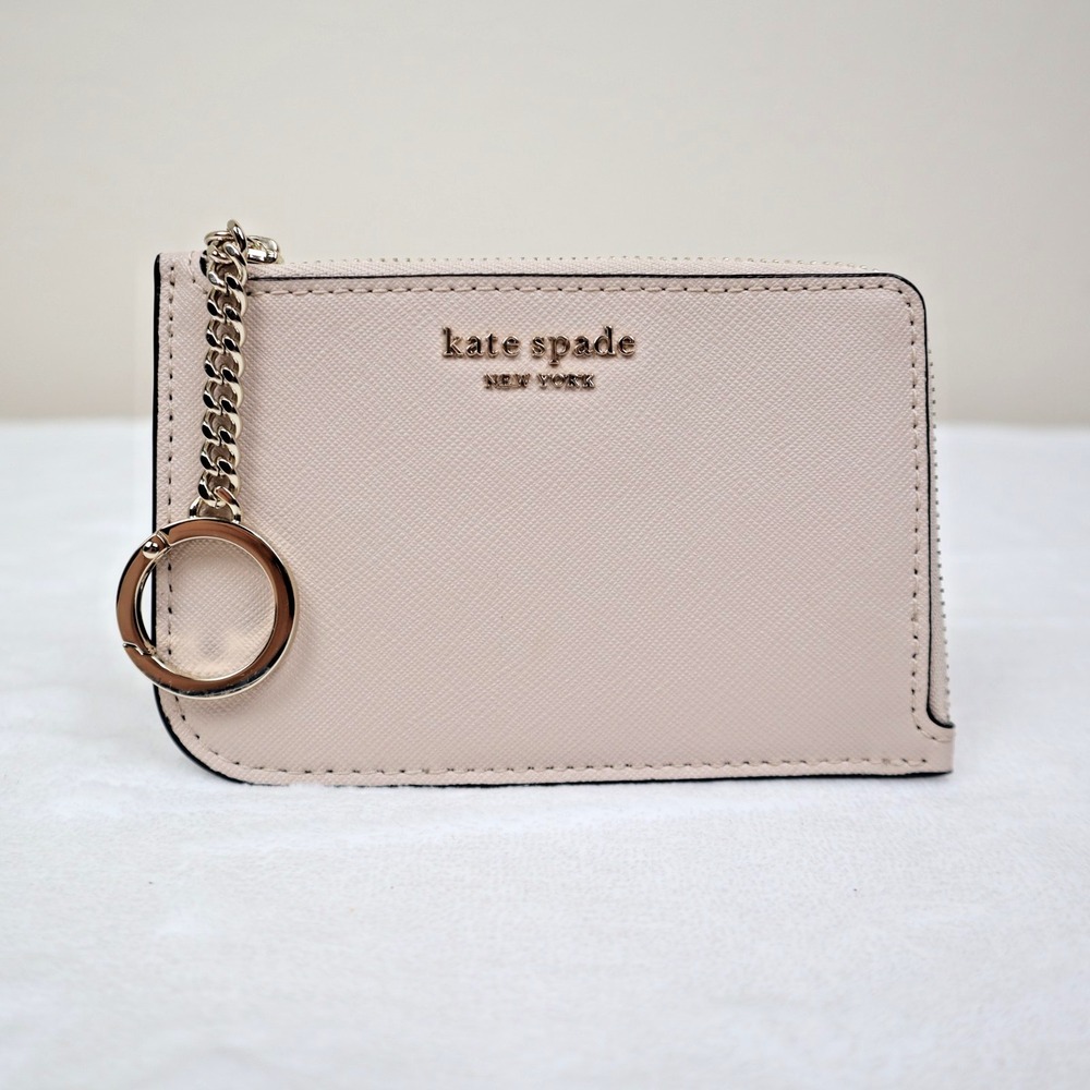 Kate Spade Cameron Medium L-Zip Card Holder Wallet Pink